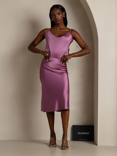 Reyanna™ | Silke Tunna Axelband Draperad Halsringning CamisoleTop