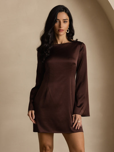 Reyanna™ | Silke Elegant Långärmad Klänning