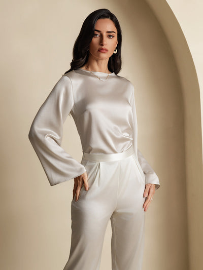 Reyanna™ | Silke Långärmad Blus