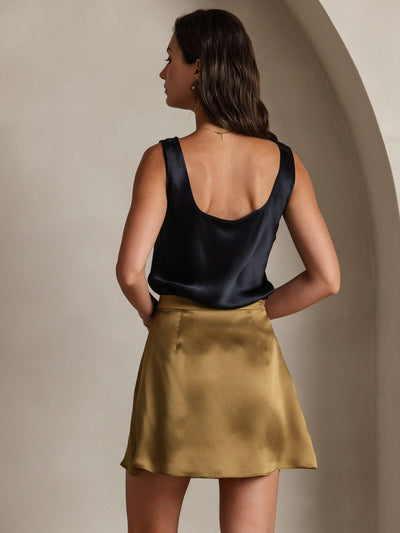 Reyanna™ | Silkesskort Mode Sexig Mini kjol