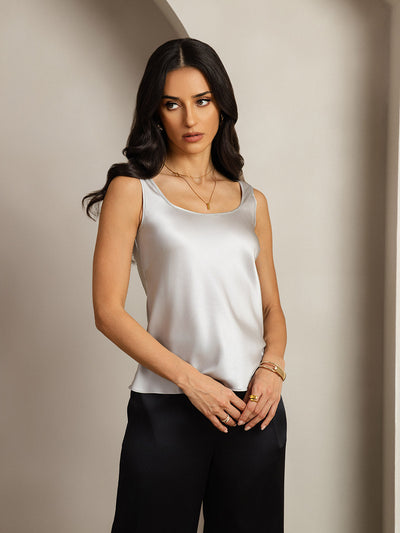 Reyanna™ | Silke U-ringad Axelbands Camiseta Top