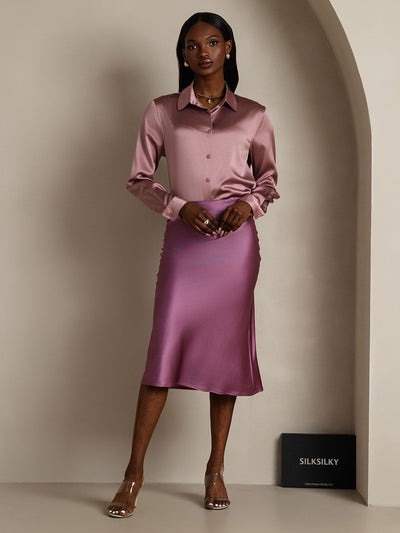 Reyanna™ | Elegant Basik Kjol i Ren Silke