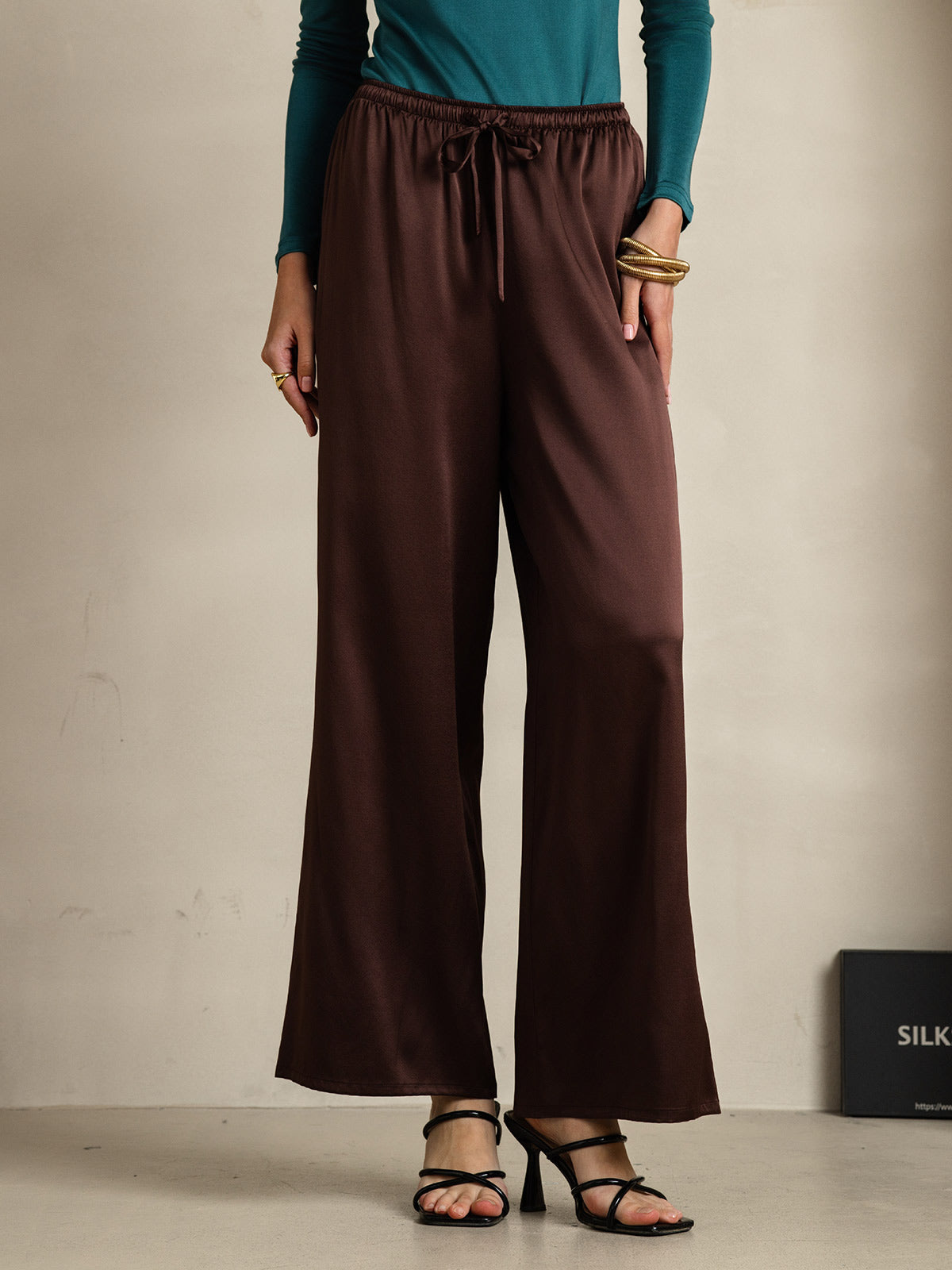 Reyanna™ | Rent Silke Casual Byxor