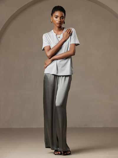 Reyanna™ | Silkestrikad Rundhals T-shirt