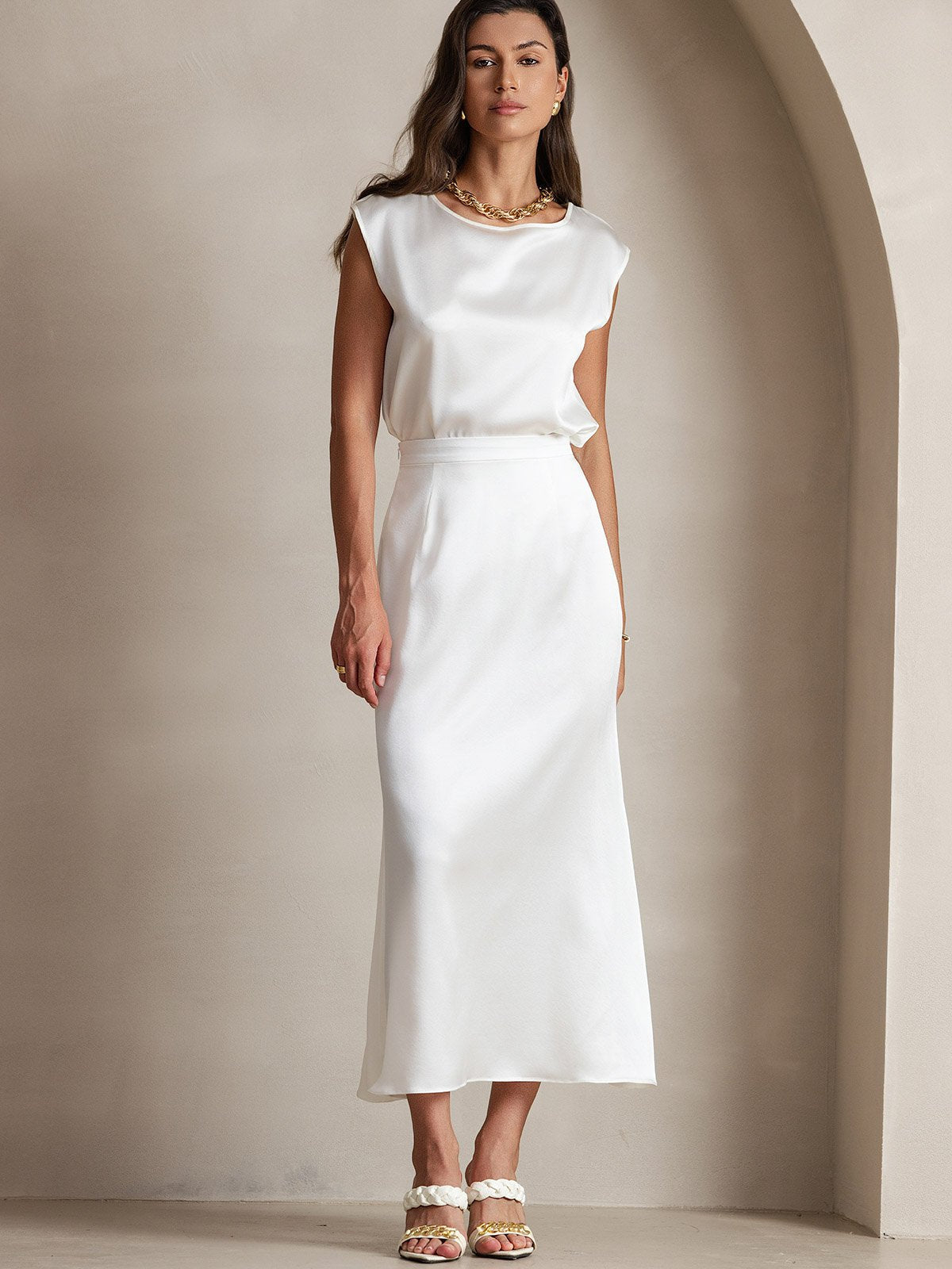 Reyanna™ | Siden Klassisk Maxikjol