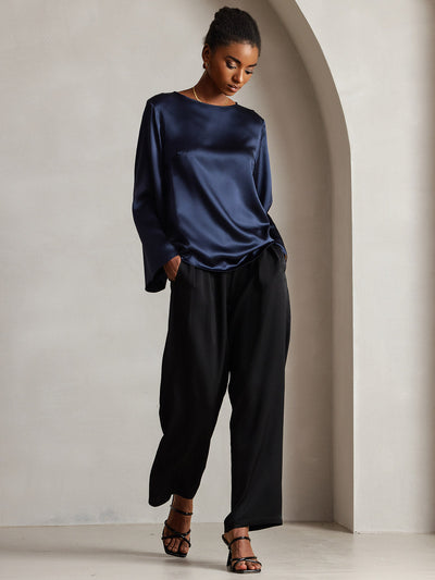 Reyanna™ | Silke Långärmad Blus