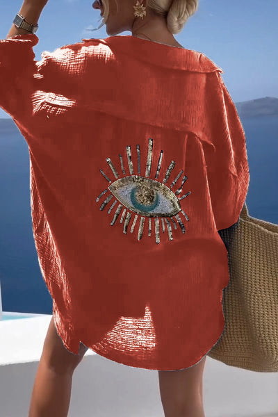 Reyanna™ | Casual Sequin Beaded Shirt