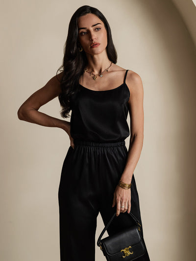 Reyanna™ | Silkes Avslappnad Spaghettiband Camisole-linne
