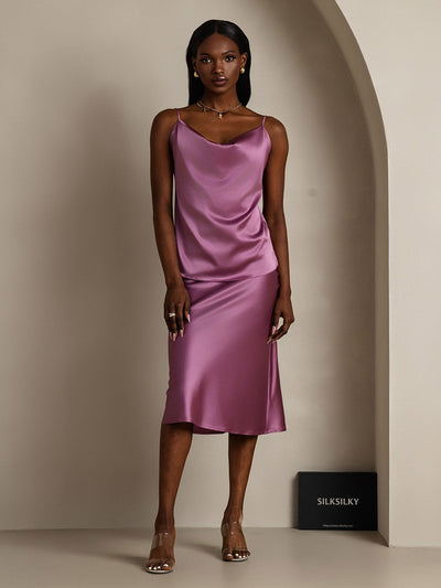 Reyanna™ | Silke Tunna Axelband Draperad Halsringning CamisoleTop