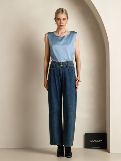 Reyanna™ | Silke Rund Hals Linne