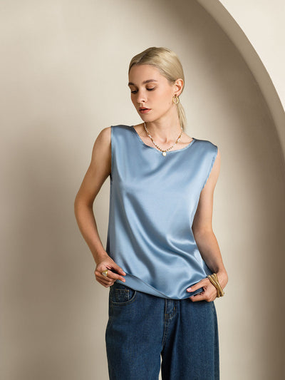Reyanna™ | Silke Rund Hals Linne