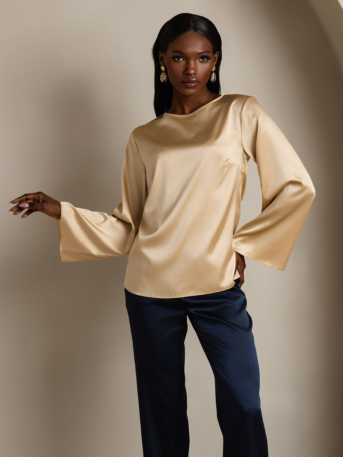 Reyanna™ | Silke Långärmad Blus
