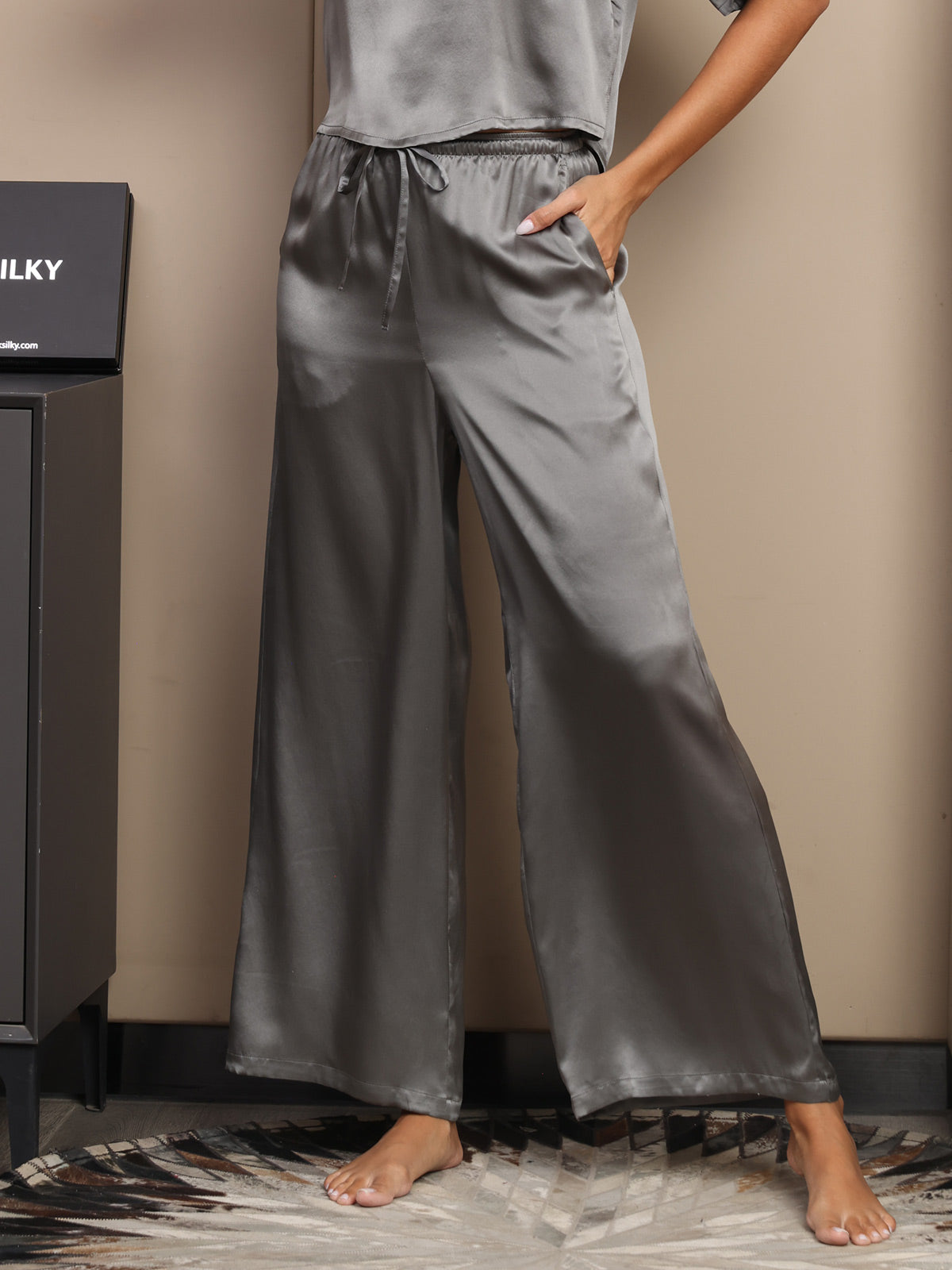 Reyanna™ | Rent Silke Casual Byxor