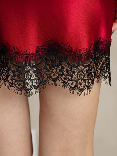 Reyanna™ | Silke Spaghettiband Camisole Kort Kjol Set