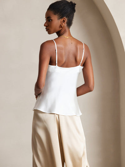 Reyanna™ | V-ringning Ren Silke Spaghettiband Camisole-linne