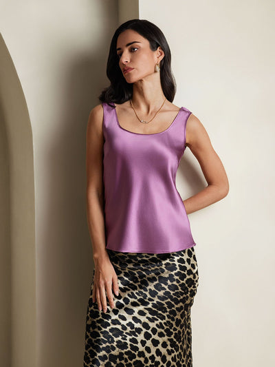 Reyanna™ | Silke U-ringad Axelbands Camiseta Top