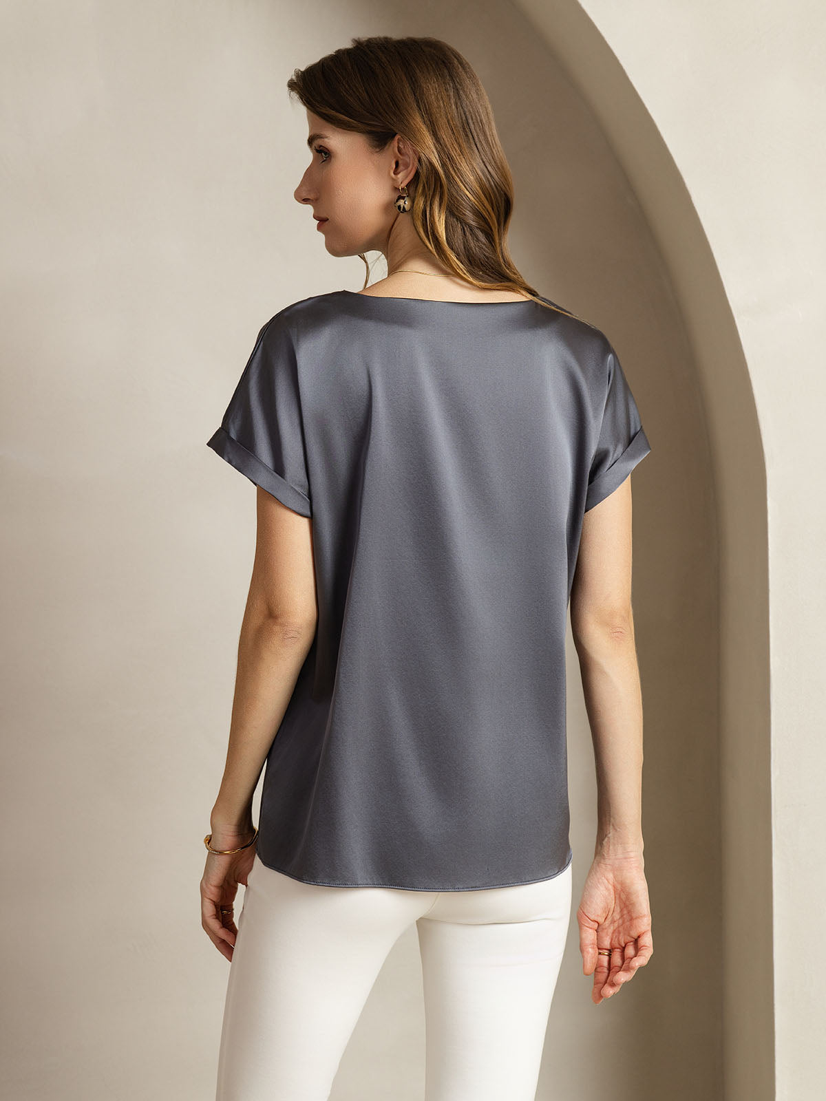 Reyanna™ | Silke Tillfällig Kortärmad T-Shirt