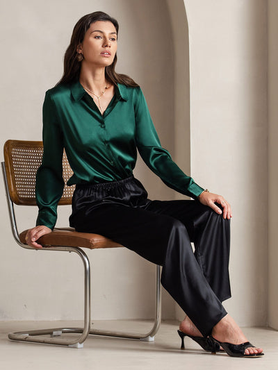 Reyanna™ | Moderna Högmidjade Vida Benbyxor