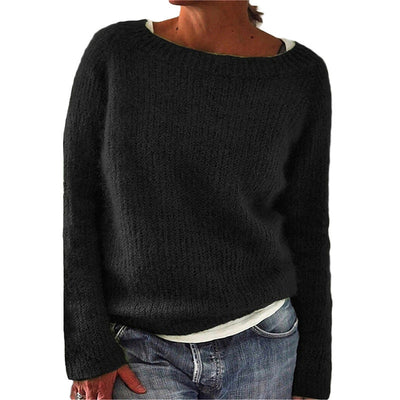 Reyanna™ | Casual Solid Color Soft Crew-neck Sweater