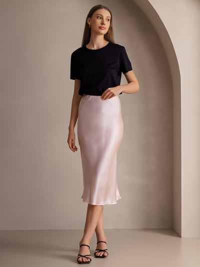Reyanna™ | Elegant Basik Kjol i Ren Silke