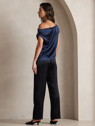 Reyanna™ | Silke Chic En-Skulder Blus