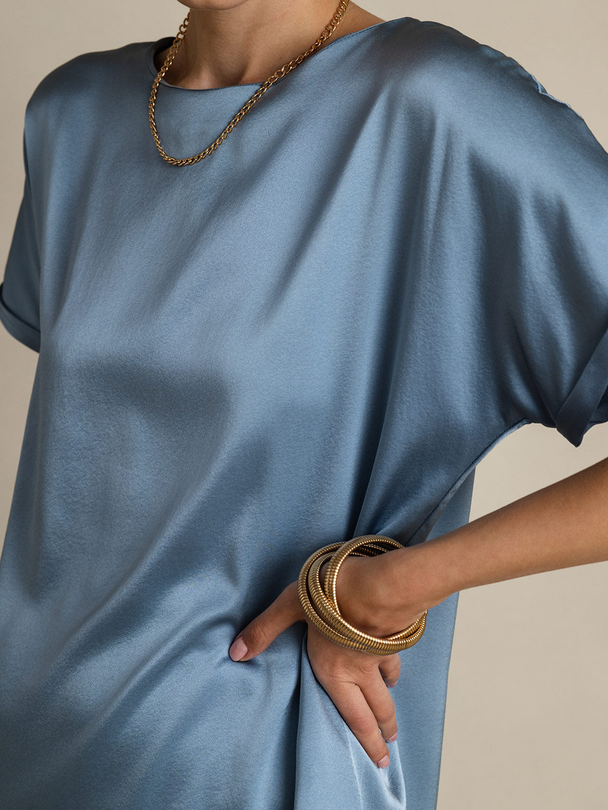 Reyanna™ |Silkesklassisk Avslappnad T-shirt med Kort Ärme