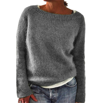 Reyanna™ | Casual Solid Color Soft Crew-neck Sweater