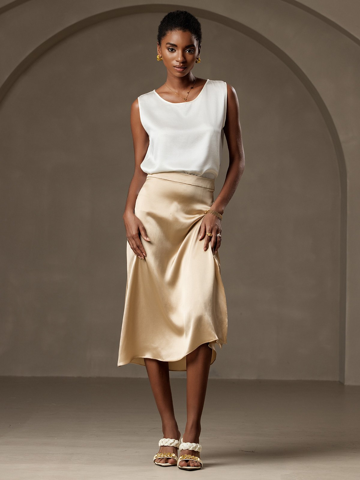 Reyanna™ | Silke Lounge Rund Hals Linne
