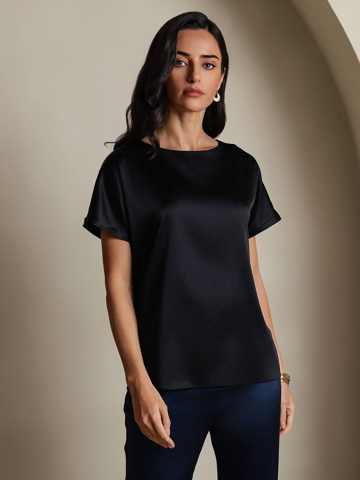 Reyanna™ |Silkesklassisk Avslappnad T-shirt med Kort Ärme