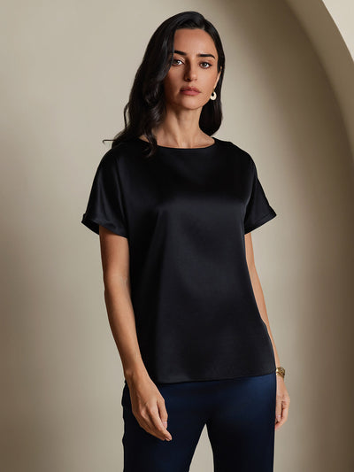 Reyanna™ |Silkesklassisk Avslappnad T-shirt med Kort Ärme