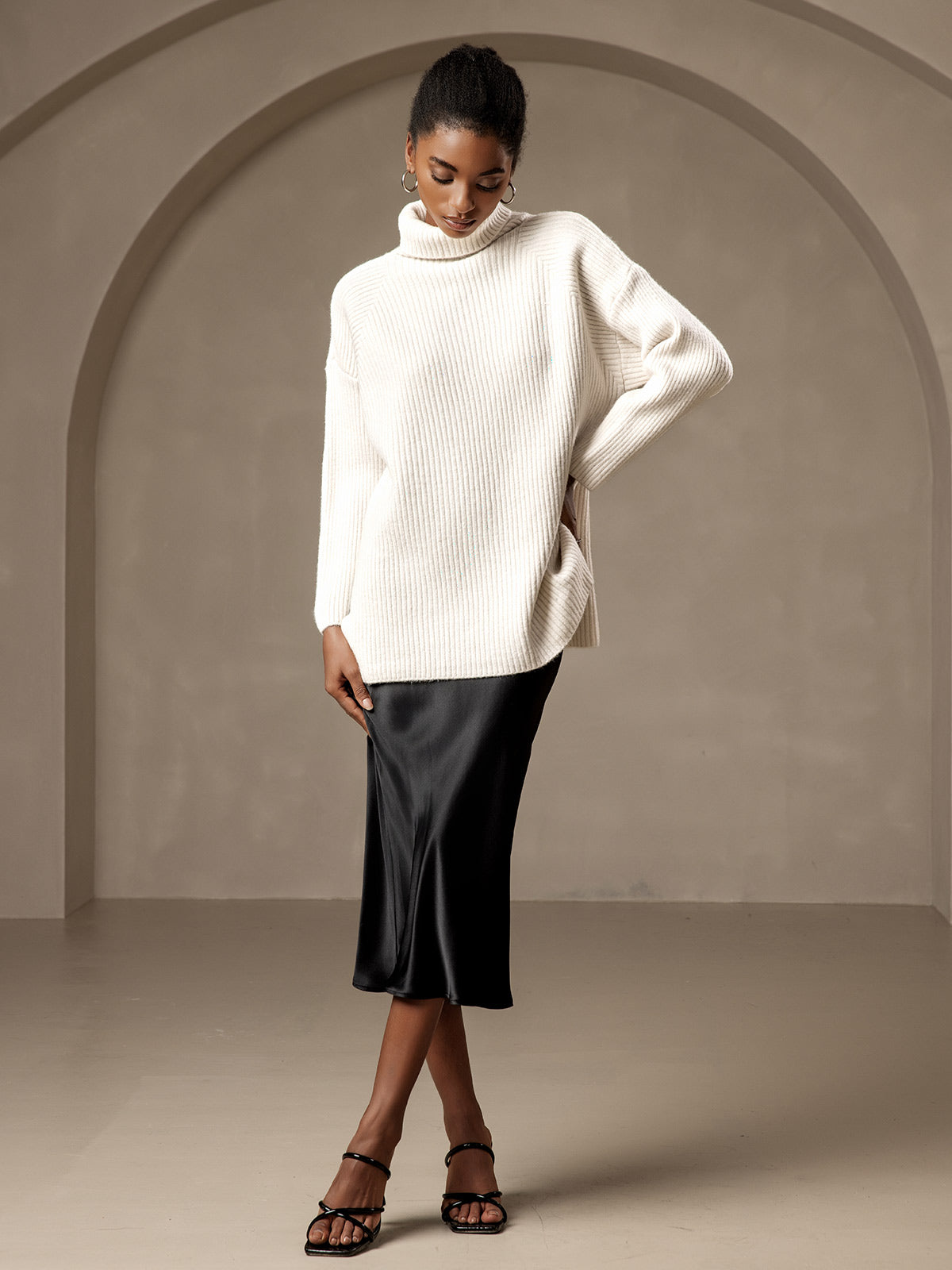 Reyanna™ | Elegant Basik Kjol i Ren Silke