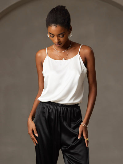 Reyanna™ | Silkes Avslappnad Spaghettiband Camisole-linne
