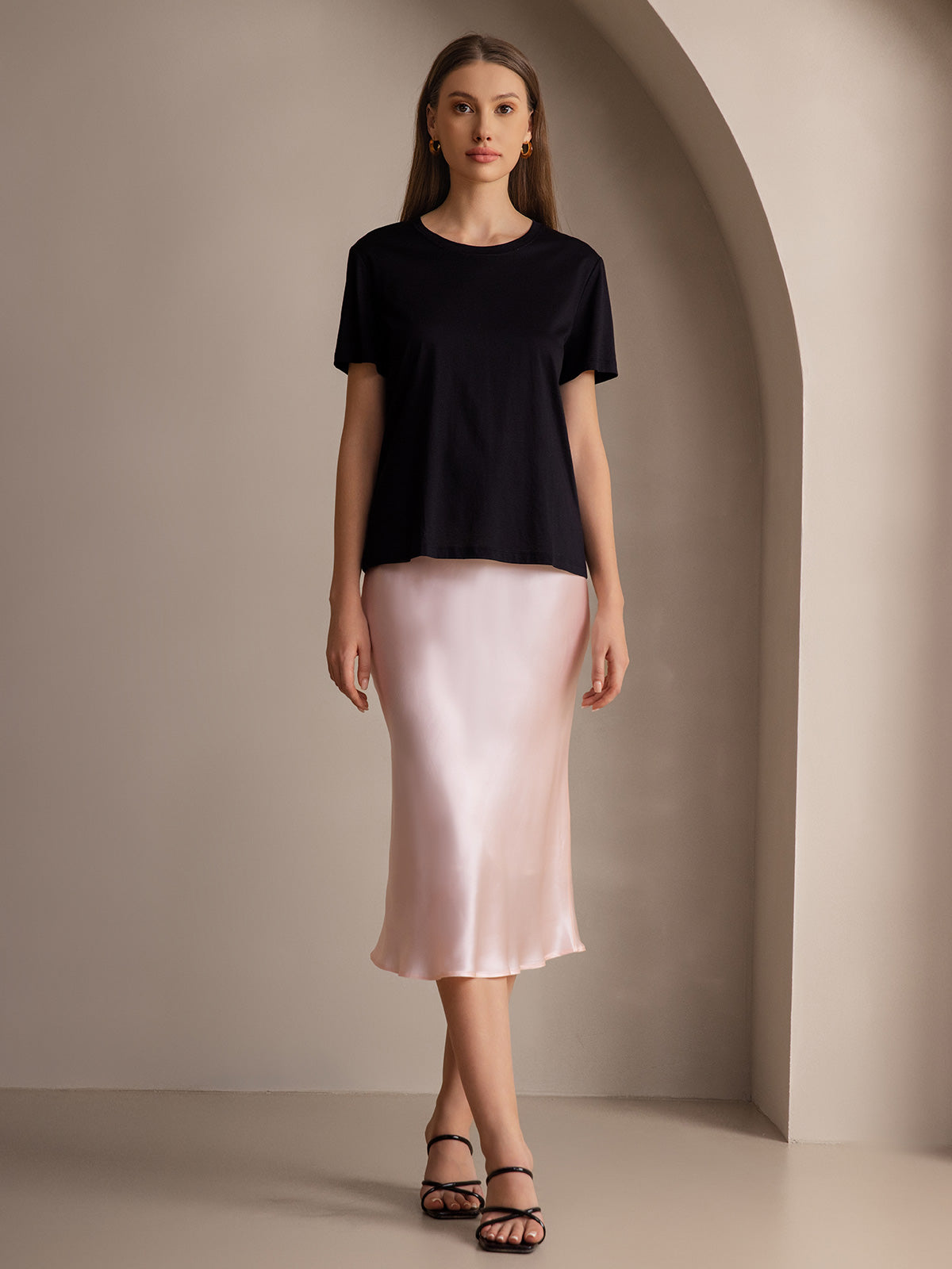Reyanna™ | Elegant Basik Kjol i Ren Silke