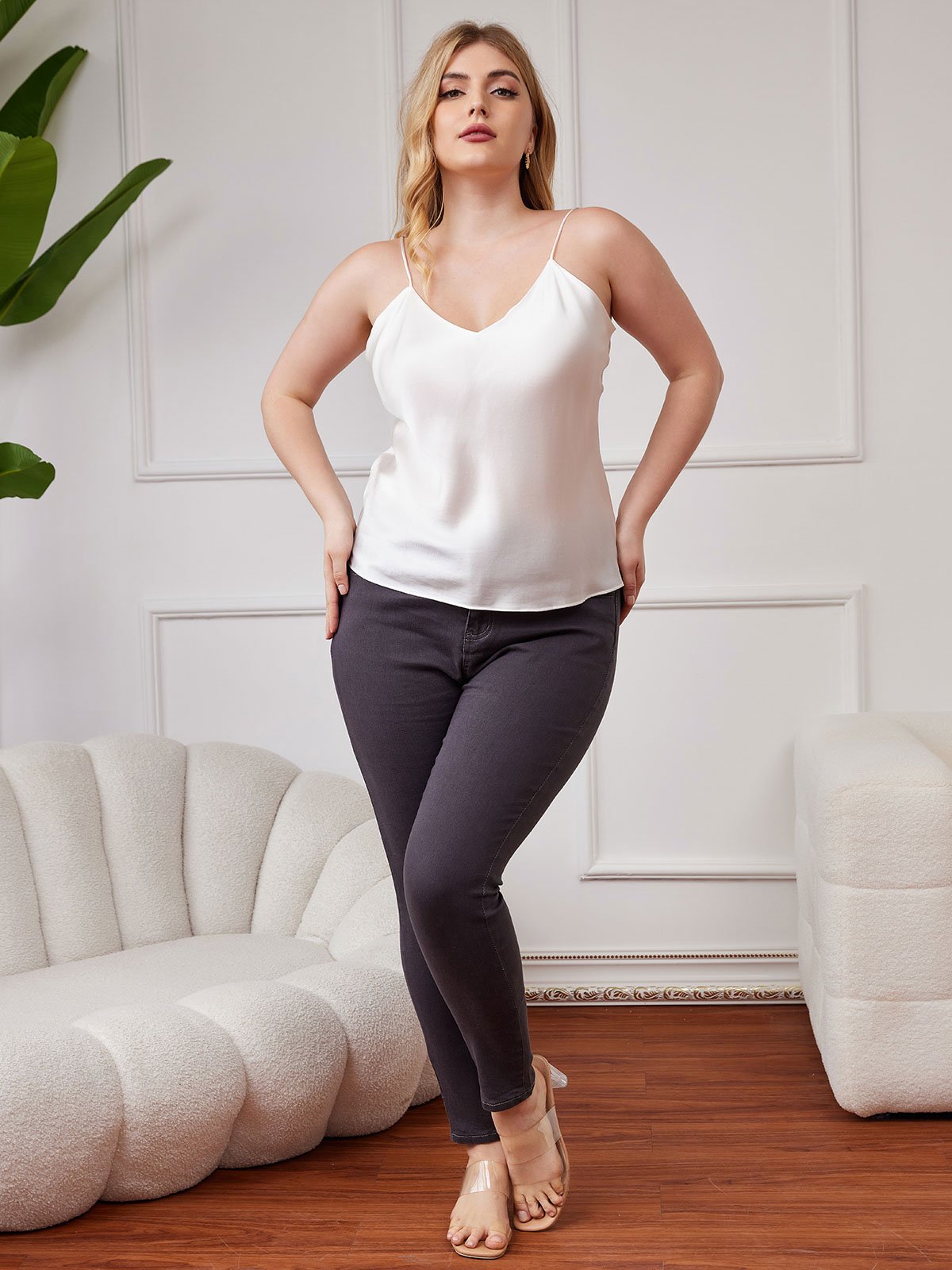 Reyanna™ | Ren Silke Spaghetti Band Plus Size Camisole