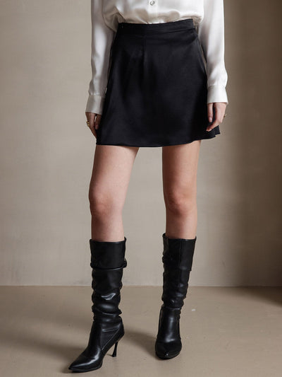 Reyanna™ | Silkesskort Mode Sexig Mini kjol