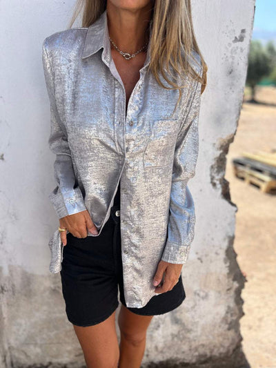 Reyanna™ | Casual Suede Fashionable Lapel Shirt