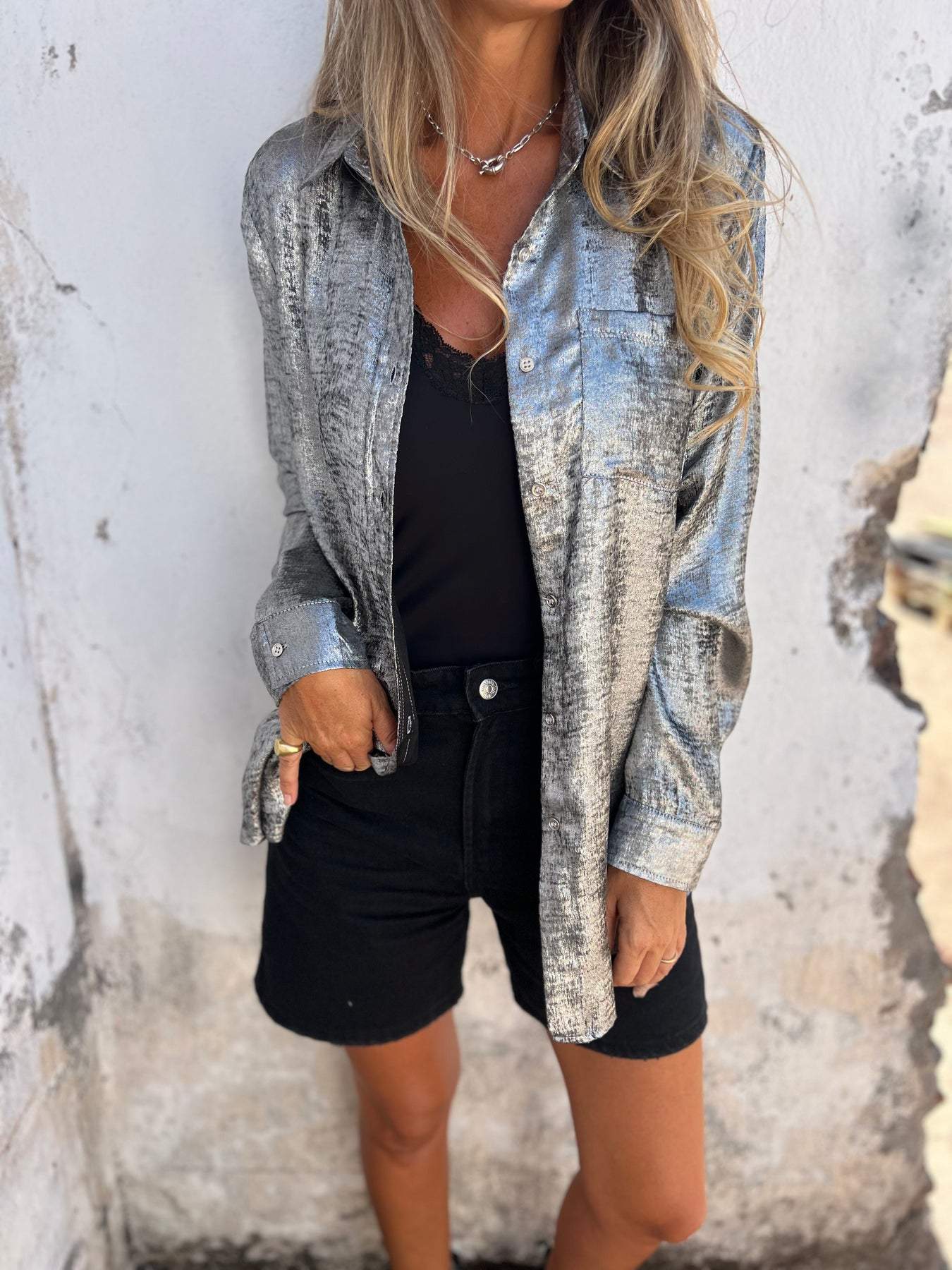 Reyanna™ | Casual Suede Fashionable Lapel Shirt