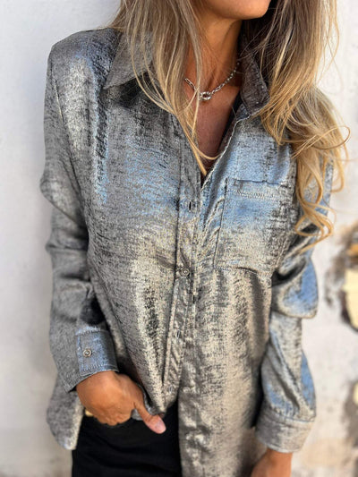 Reyanna™ | Casual Suede Fashionable Lapel Shirt