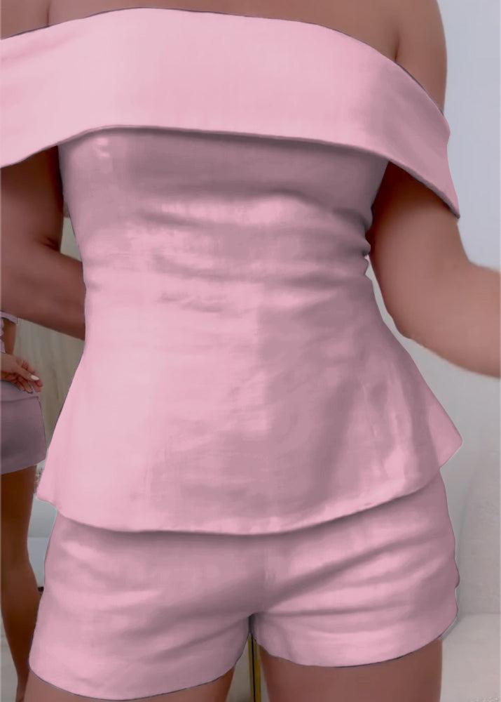 Reyanna™ | White Cotton and Linen Two-piece Suit